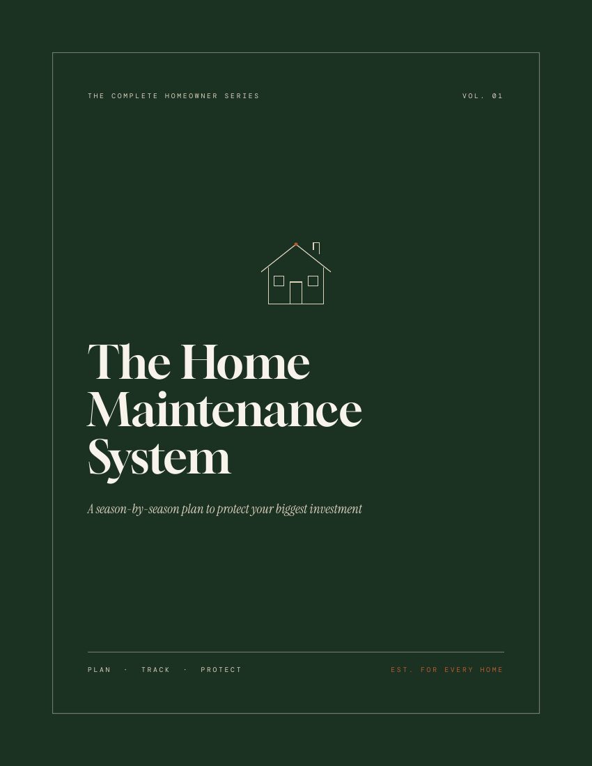 The Home Maintenance System — cover